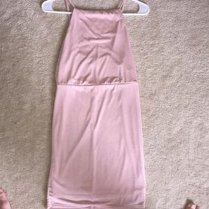 Blush Halter mini Dress
